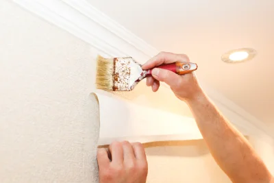 Pose de papier peint à Oulles — revêtements muraux et toiles de verre